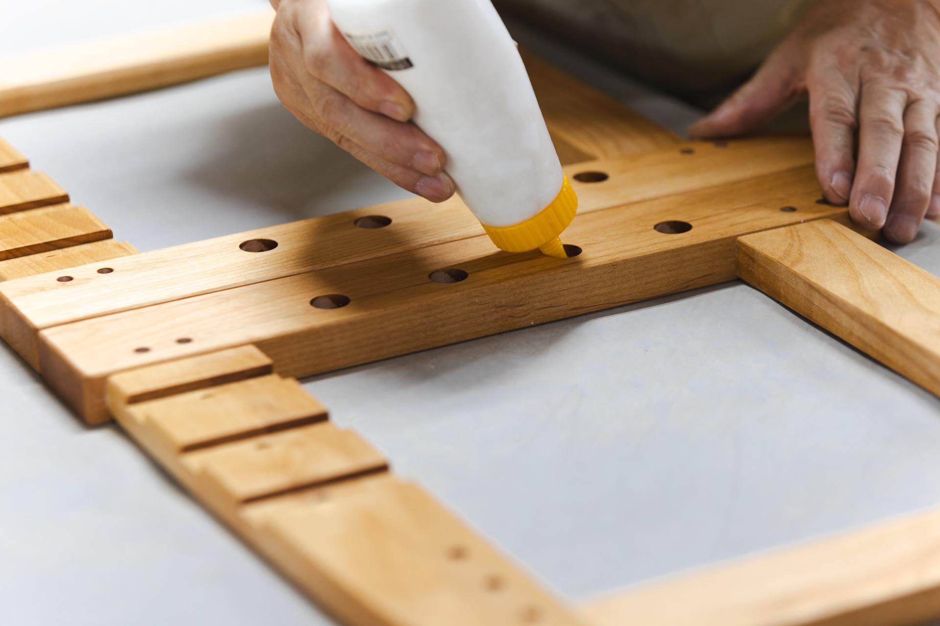 作業している様子